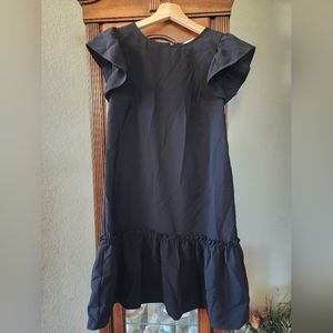 Ann Taylor LOFT Black Ruffle Dress